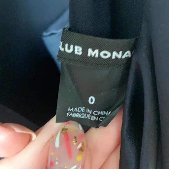 Club Monaco Navy Silk Vilma Dress - Picture 8 of 8